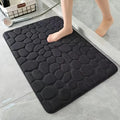  Non-Slip Bath Mat Quick Absorbent Drying Bathroom Rug Floor Carpet BLACK - klmarket.uk