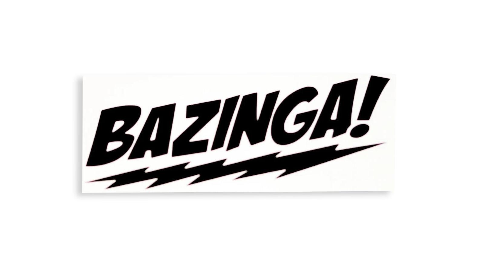 Bazinga! Funny Bumper Sticker Window Tailgate Vinyl Decal - klmarket.uk