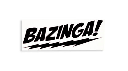 Bazinga! Funny Bumper Sticker Window Tailgate Vinyl Decal - klmarket.uk