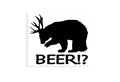 Beer? Deer + Bear  Funny Bumper Sticker Window Vinyl Decal SMALL - klmarket.uk