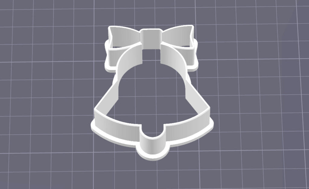 STL File For 3D printing Bell With Bow Clay Cutter