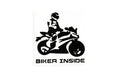 Biker Inside Bumper Sticker Window Tailgate Vinyl Decal - klmarket.uk