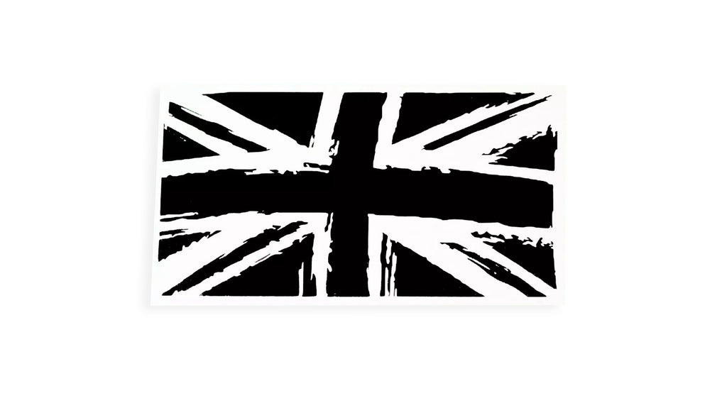 Black Vintage Union Jack Flag Bumper Sticker Window Tailgate Vinyl Decal #3 - klmarket.uk