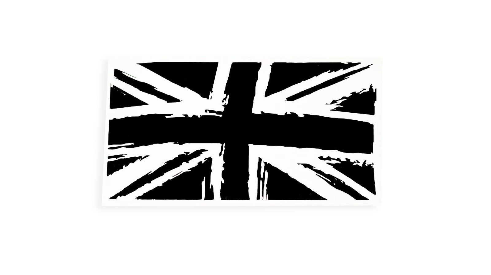 Black Vintage Union Jack Flag Bumper Sticker Window Tailgate Vinyl Decal #3 - klmarket.uk