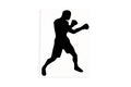 Boxer Silhouette Box Boxing Bumper Sticker Window Vinyl Adhesive - klmarket.uk