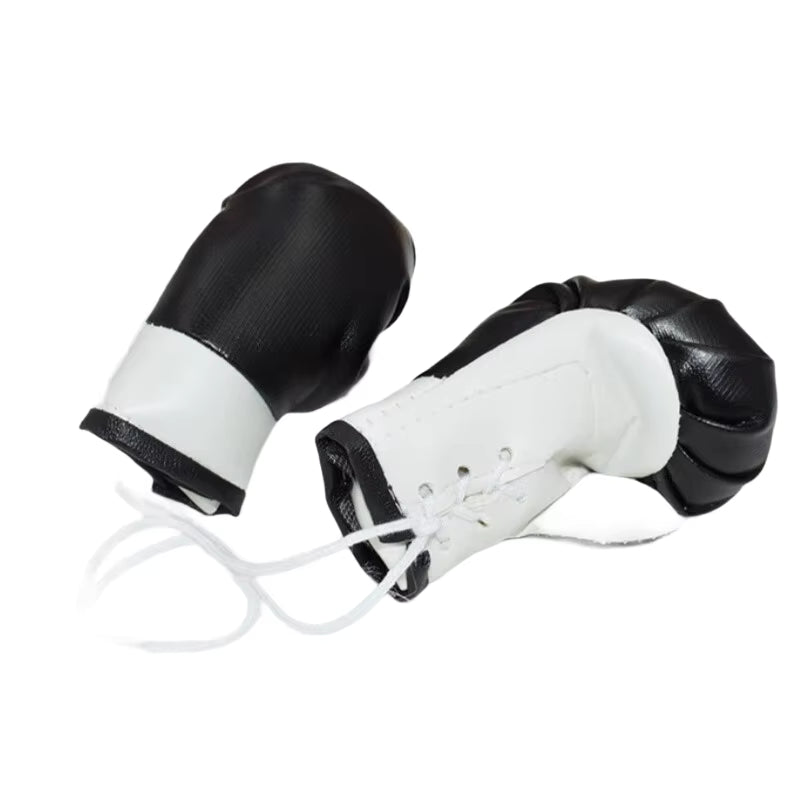 Small Boxing Gloves Car Interior Mirror Ornament Accessories - klmarket.uk