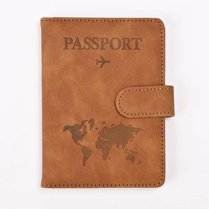 Passport Cover Holder Travel Case Protector With Clip - klmarket.uk