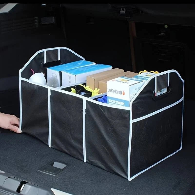 Car Trunk Organizer Black Storage Box For Car And Truck - klmarket.uk