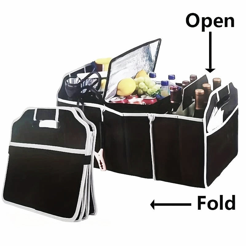 Car Trunk Organizer Black Storage Box For Car And Truck - klmarket.uk