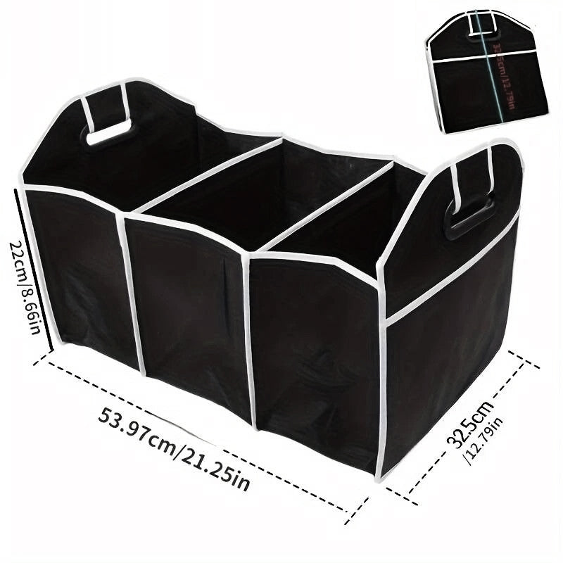 Car Trunk Organizer Black Storage Box For Car And Truck - klmarket.uk