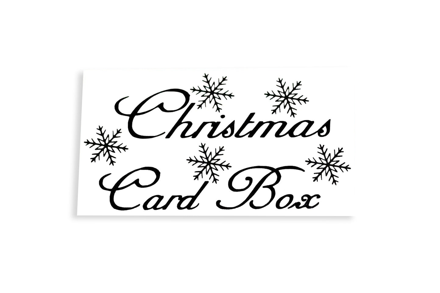 Christmas Card Box Sticker Vinyl Decal Adhesive - klmarket.uk