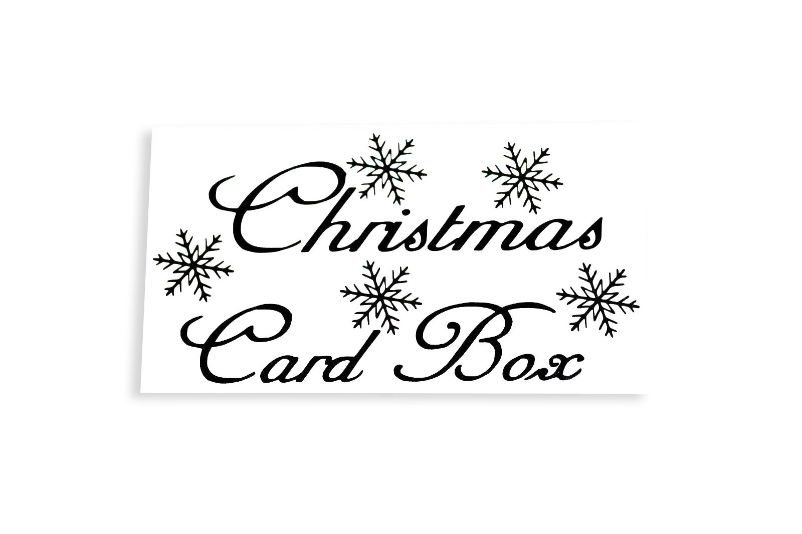 Christmas Card Box Sticker Vinyl Decal Adhesive - klmarket.uk