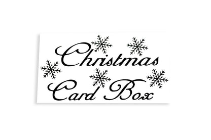 Christmas Card Box Sticker Vinyl Decal Adhesive - klmarket.uk