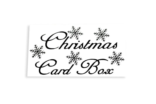 Christmas Card Box Sticker Vinyl Decal Adhesive - klmarket.uk