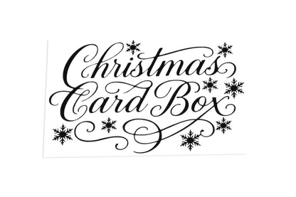 Christmas Card Box Sticker Vinyl Decal Adhesive #2 - klmarket.uk