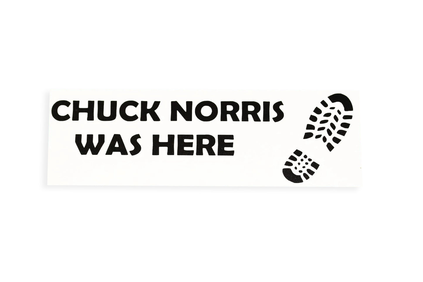 Chuck Norris Was Here Dent Cover Car Bumper Sticker Vinyl Decal - klmarket.uk