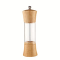 Classic Pepper Grinder Wood & Acrylic Salt Pepper Mill - klmarket.uk