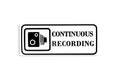 Continuous Recording Bumper Sticker CCTV Dash Cam Window Vinyl Decal - klmarket.uk