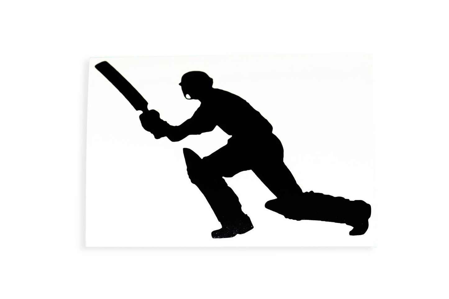 Cricket Player Batsman Silhouette Bumper Sticker Wall Window Vinyl Decal #3 - klmarket.uk