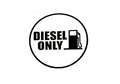 DIESEL ONLY - Fuel Tank Door Sticker for Car SUV 4x4 Van - klmarket.uk
