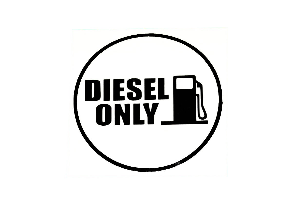 DIESEL ONLY - Fuel Tank Door Sticker for Car SUV 4x4 Van - klmarket.uk