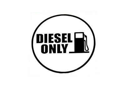 DIESEL ONLY - Fuel Tank Door Sticker for Car SUV 4x4 Van - klmarket.uk