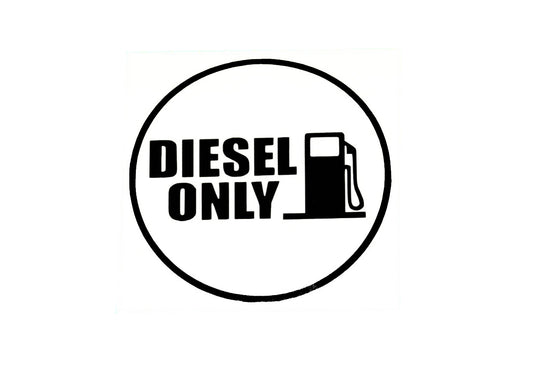 DIESEL ONLY - Fuel Tank Door Sticker for Car SUV 4x4 Van - klmarket.uk