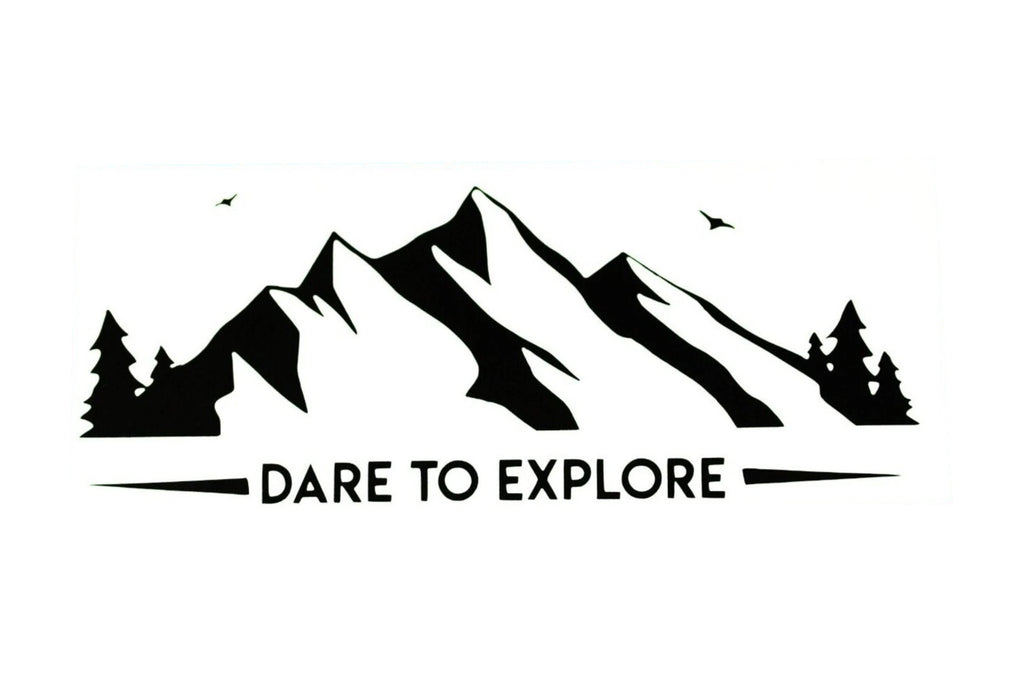 Dare To Explore Adventure Camper Van SUV Car Bumper Sticker Vinyl Decal - klmarket.uk