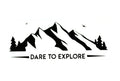 Dare To Explore Adventure Camper Van SUV Car Bumper Sticker Vinyl Decal - klmarket.uk