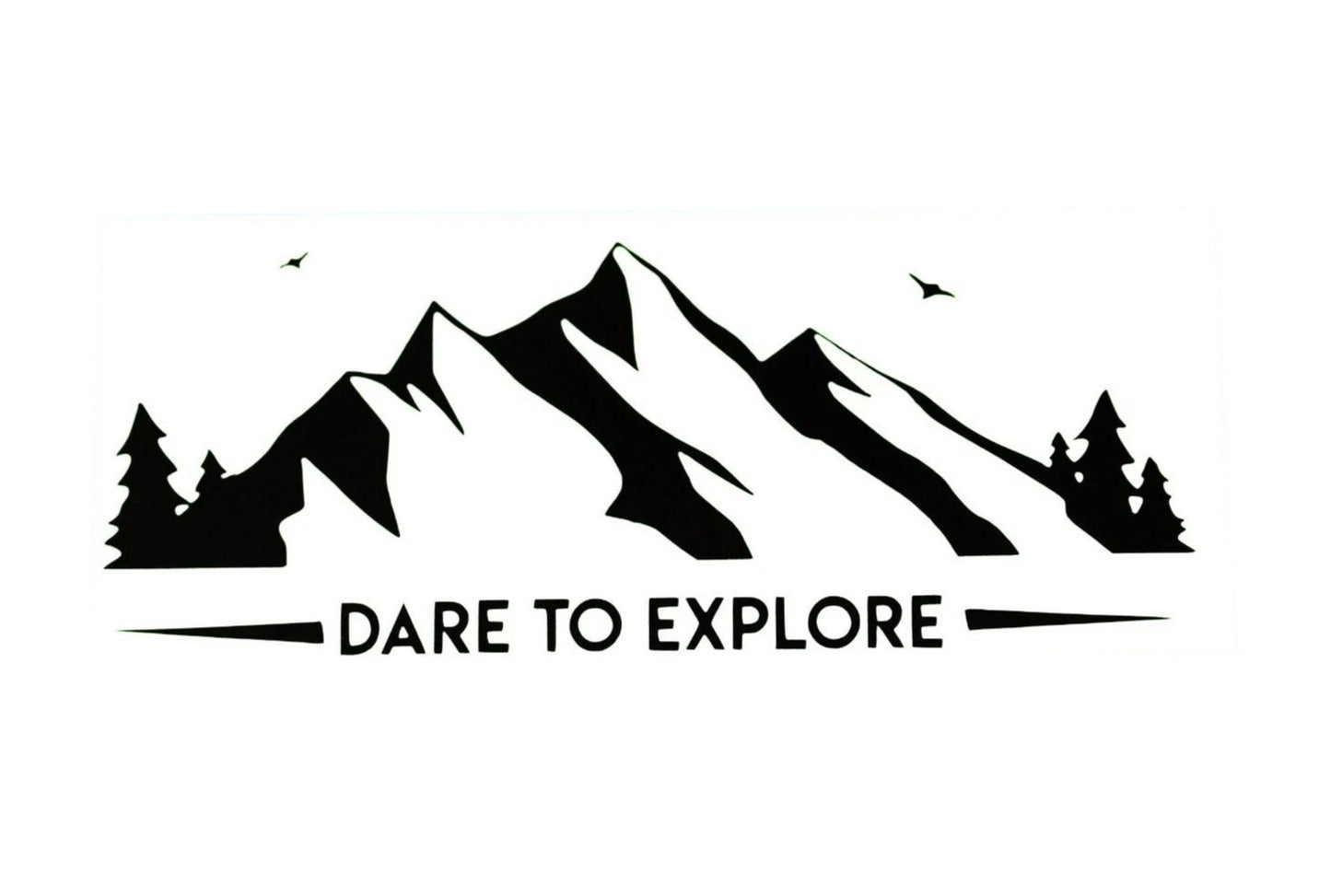 Dare To Explore Adventure Camper Van SUV Car Bumper Sticker Vinyl Decal - klmarket.uk