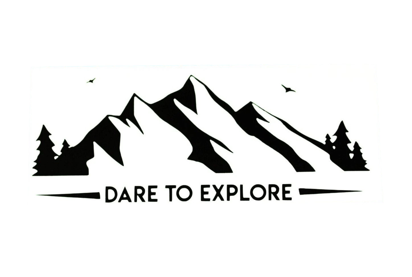 Dare To Explore Adventure Camper Van SUV Car Bumper Sticker Vinyl Decal - klmarket.uk