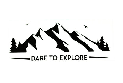 Dare To Explore Adventure Camper Van SUV Car Bumper Sticker Vinyl Decal - klmarket.uk