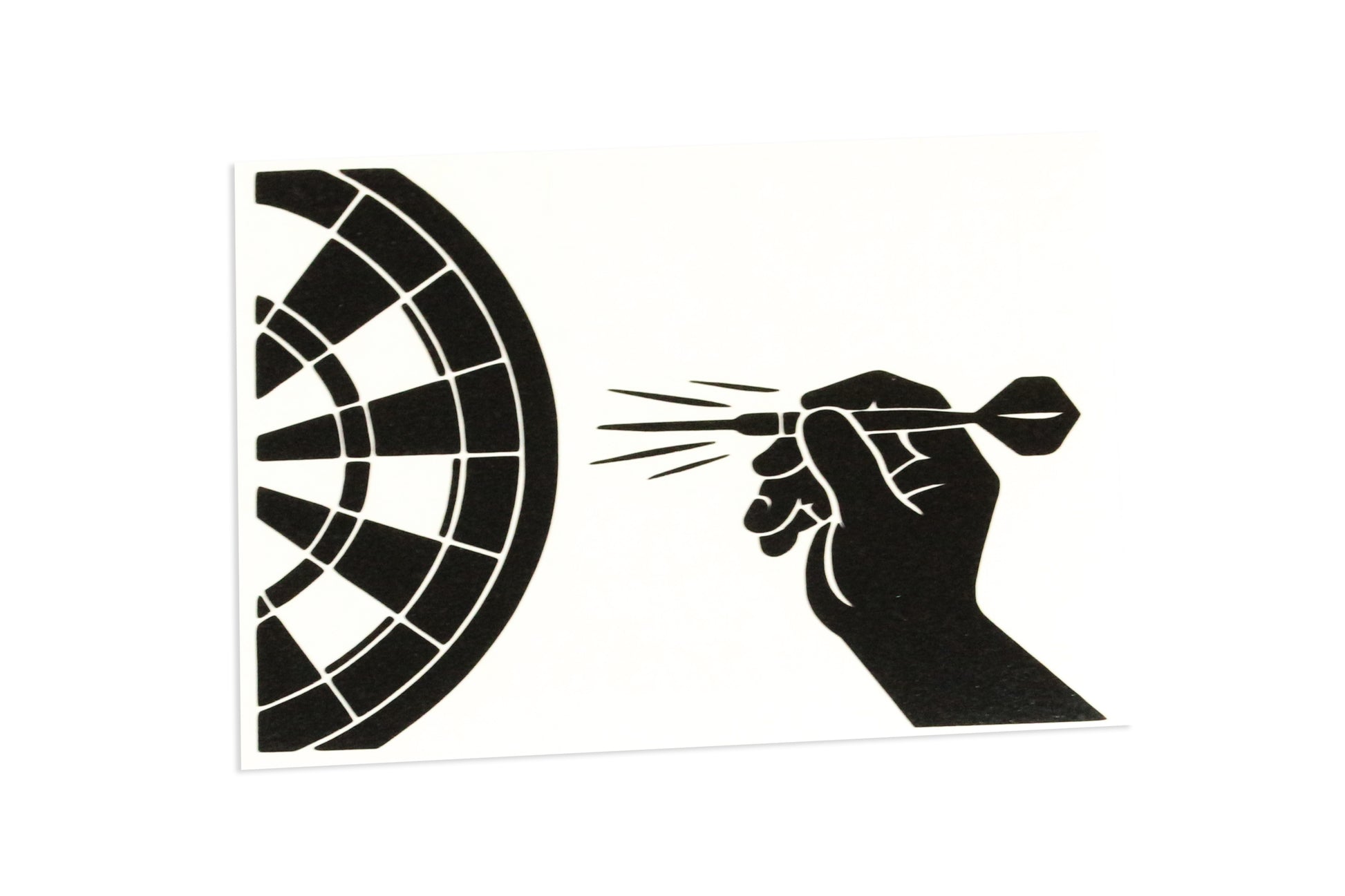 Dart Board Silhouette Bumper Sticker Window Laptop Vinyl Decal #1 - klmarket.uk