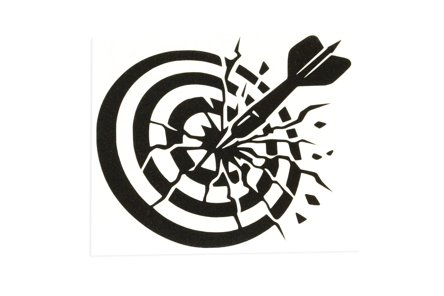 Dart Board Silhouette Car Bumper Sticker Window Laptop Vinyl Decal #2 - klmarket.uk