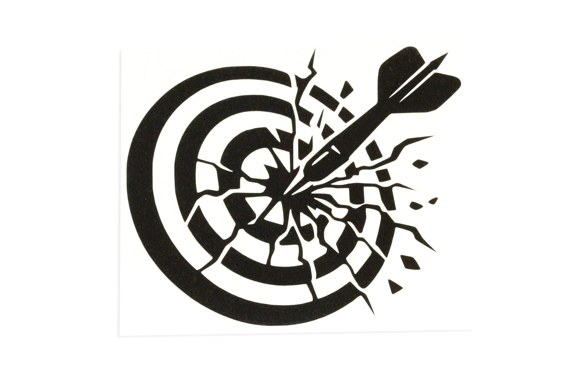 Dart Board Silhouette Car Bumper Sticker Window Laptop Vinyl Decal #2 - klmarket.uk