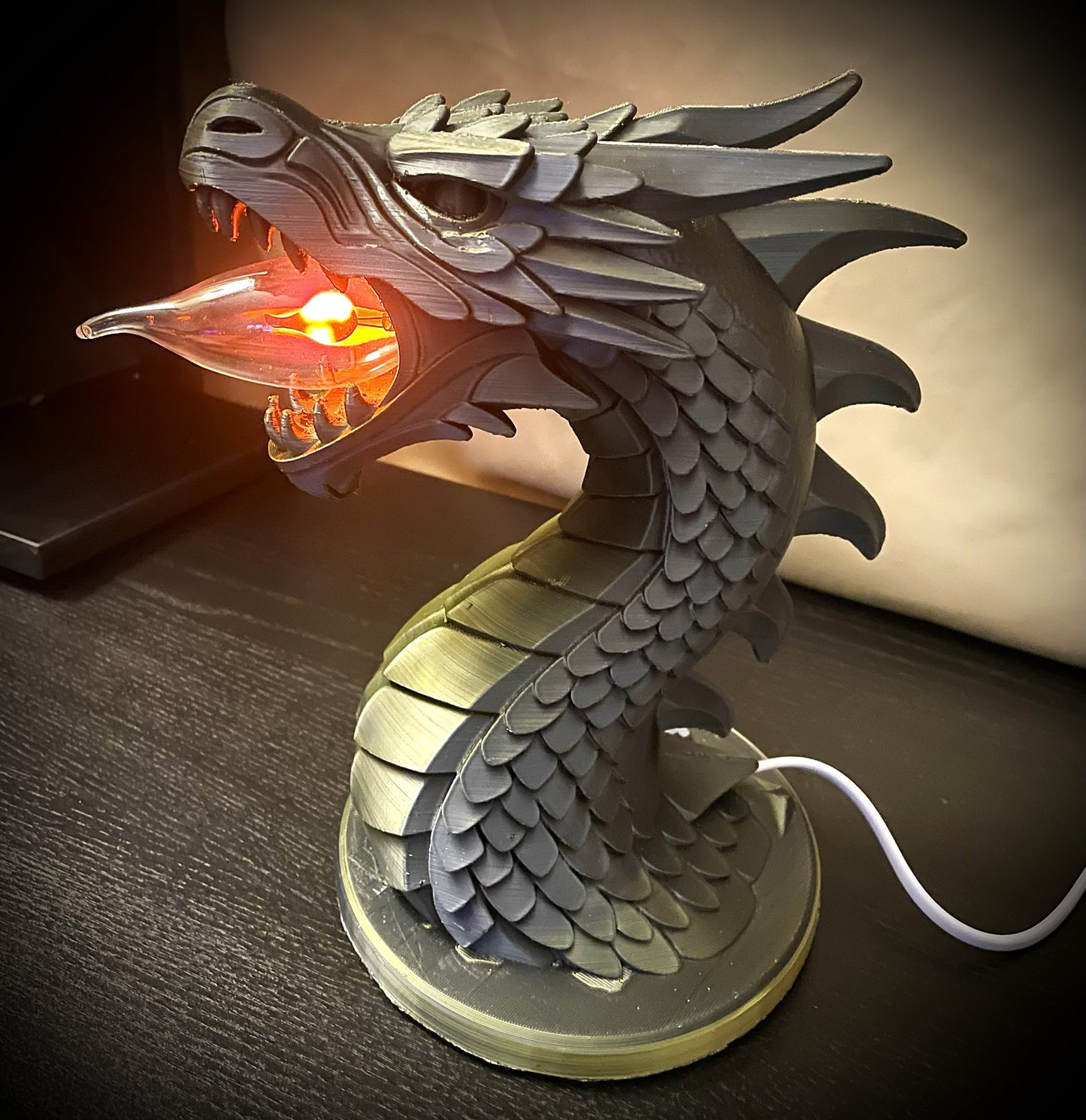 Decorative Dragon Style Table Bedside Lamp - klmarket.uk