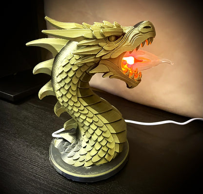 Decorative Dragon Style Table Bedside Lamp - klmarket.uk