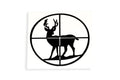 Deer Buck in Crosshair Scope Bumper Sticker Vinyl Decal #1 - klmarket.uk