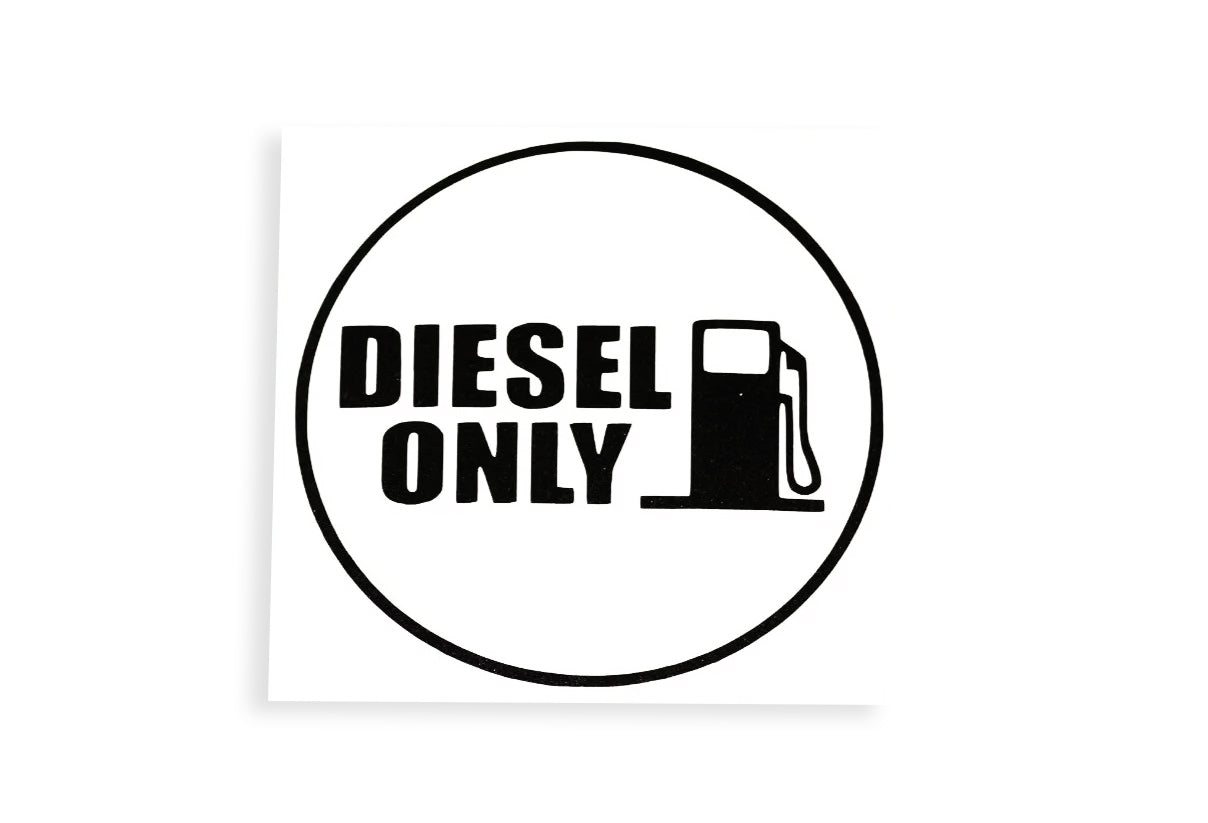 Diesel Only Fuel Tank Door Sticker Vinyl Decal - klmarket.uk