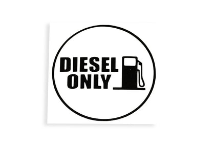 Diesel Only Fuel Tank Door Sticker Vinyl Decal - klmarket.uk
