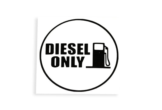 Diesel Only Fuel Tank Door Sticker Vinyl Decal - klmarket.uk