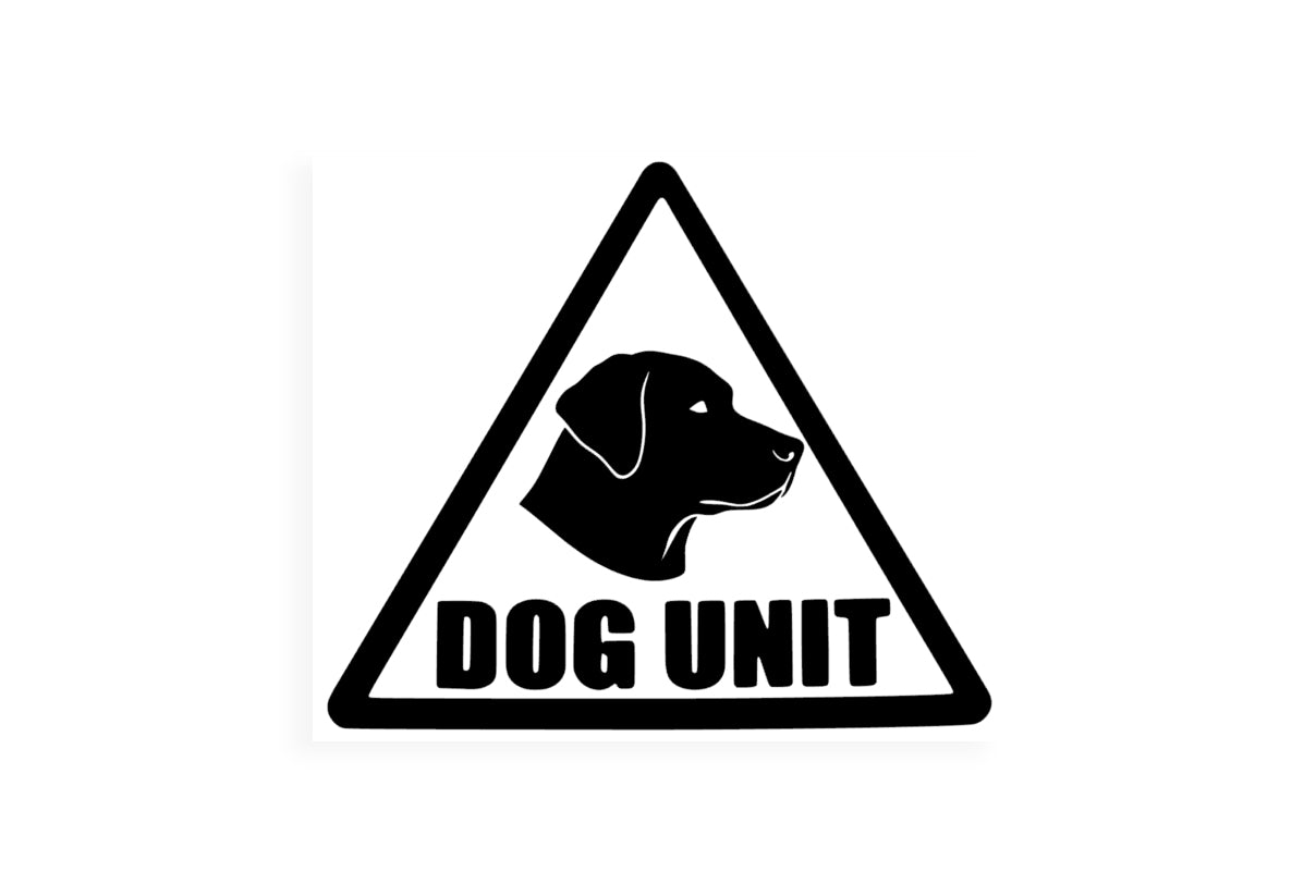 Dog Unit K9 Labrador Security Bumper Sticker Vinyl Decal - klmarket.uk