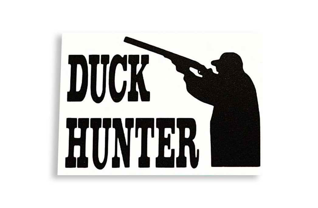 Duck Hunter Car Sticker - Small Vinyl Bumper Trailer Decal - klmarket.uk