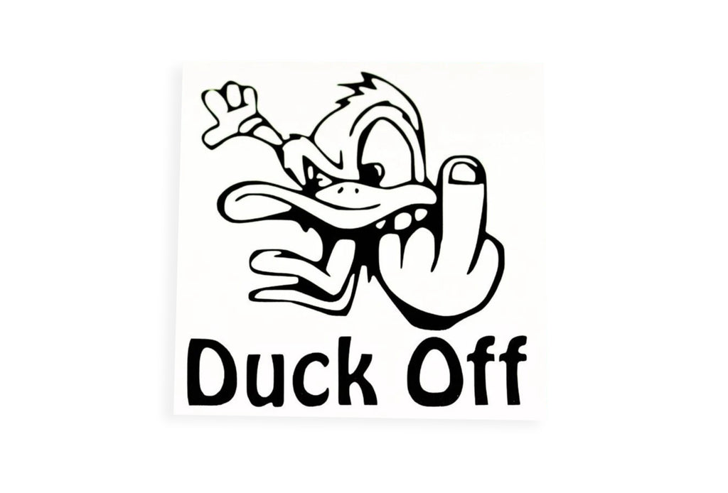 Duck Off Funny Rude Bumper Sticker Window Tailgate Vinyl Decal - klmarket.uk