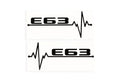 E63 ECG Heartbeat Love Bumper Sticker Side Window Decal - klmakret.uk