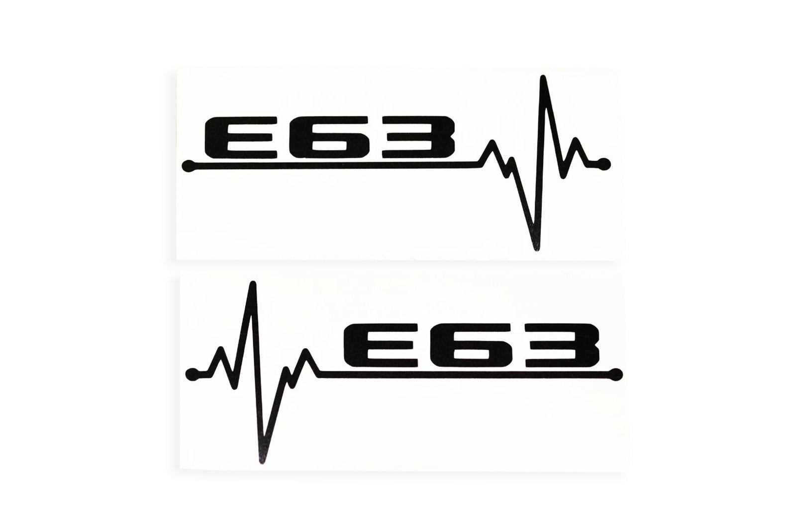 E63 ECG Heartbeat Love Bumper Sticker Side Window Decal - klmakret.uk