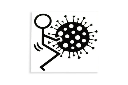 F IT Virus Car Laptop Sticker - Bumper Window Tailgate Vinyl Decal - klmarket.uk