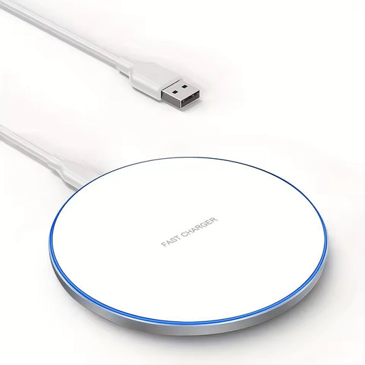 Fast Wireless Charger with small USB A to USB C Cable Lead Cord