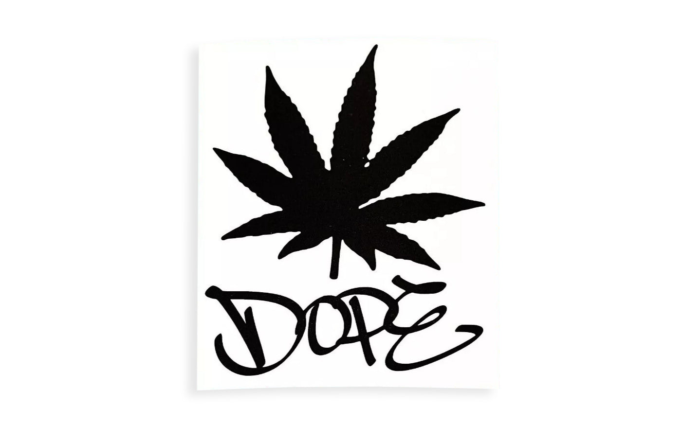 Funny DOPE Cannabis Leaf Bumper Sticker Vinyl Decal Adhesive #2 - klmarket.uk