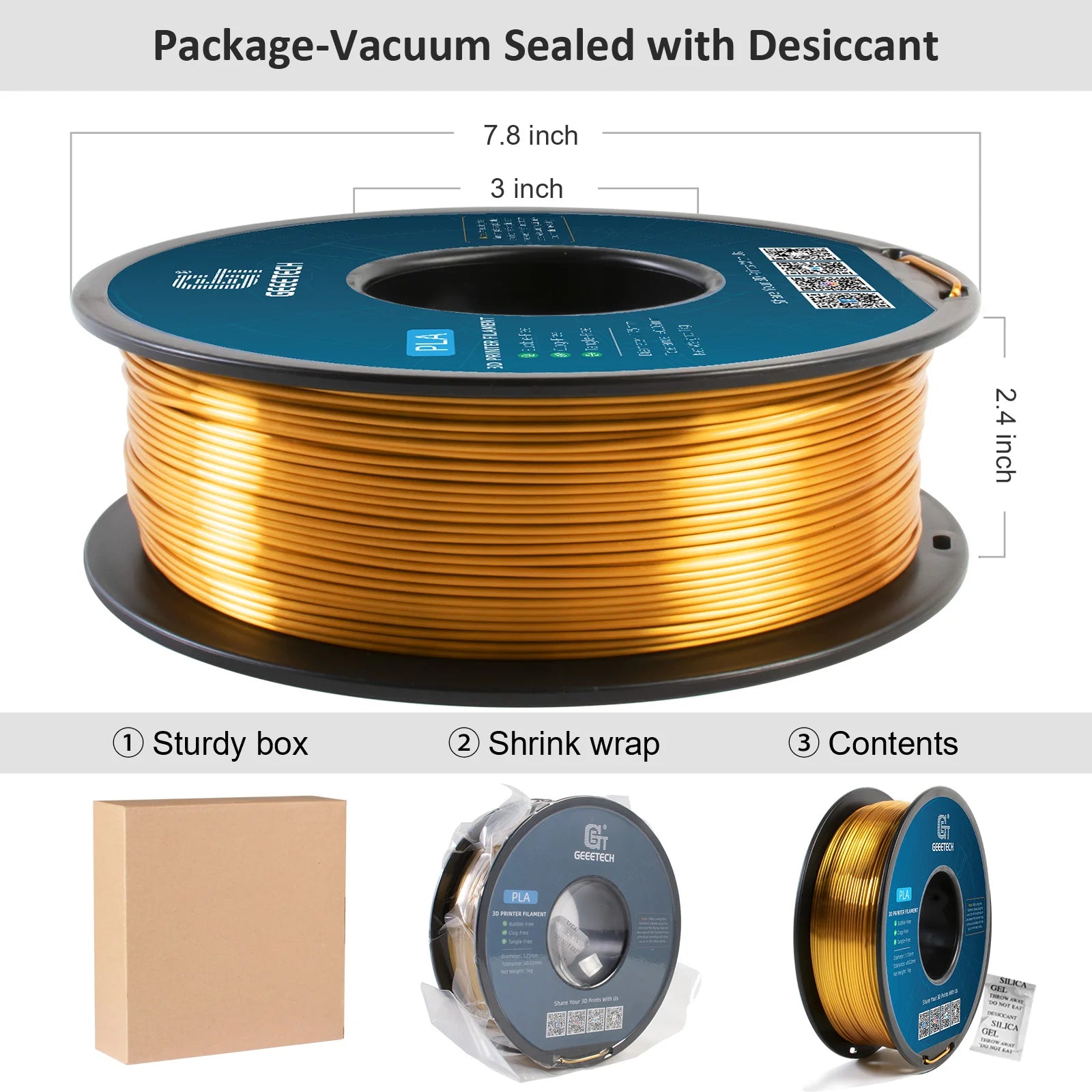 Geeetech GOLD PLA Silk